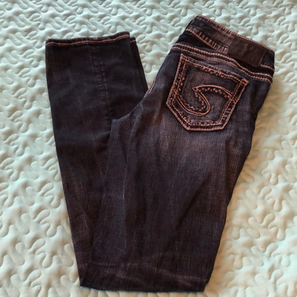 Silver suki mid straight jeans 29/32